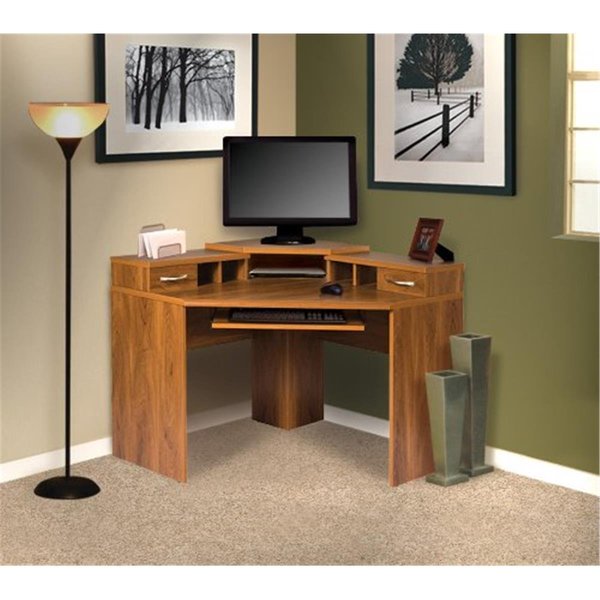 Latestluxury Corner Desk with Monitor Platform LA2520517